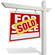 Illustrated house sold sign