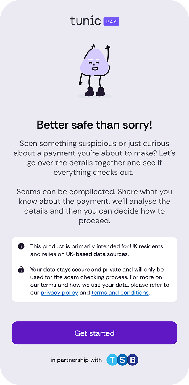  Tunic Pay step 1 screenshot